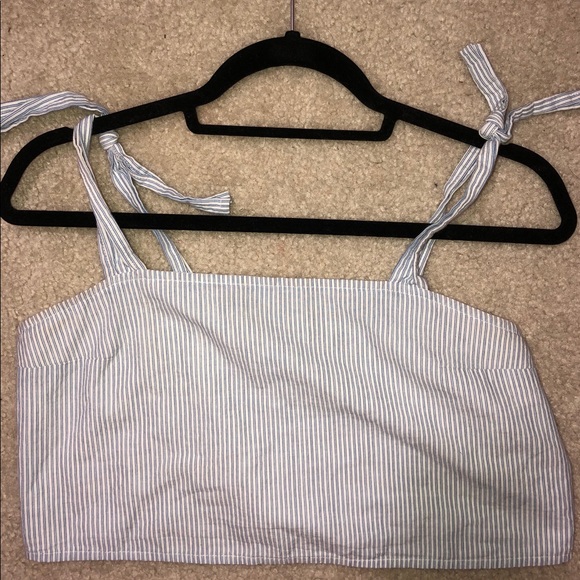 Blue and white striped tank - Picture 2 of 3